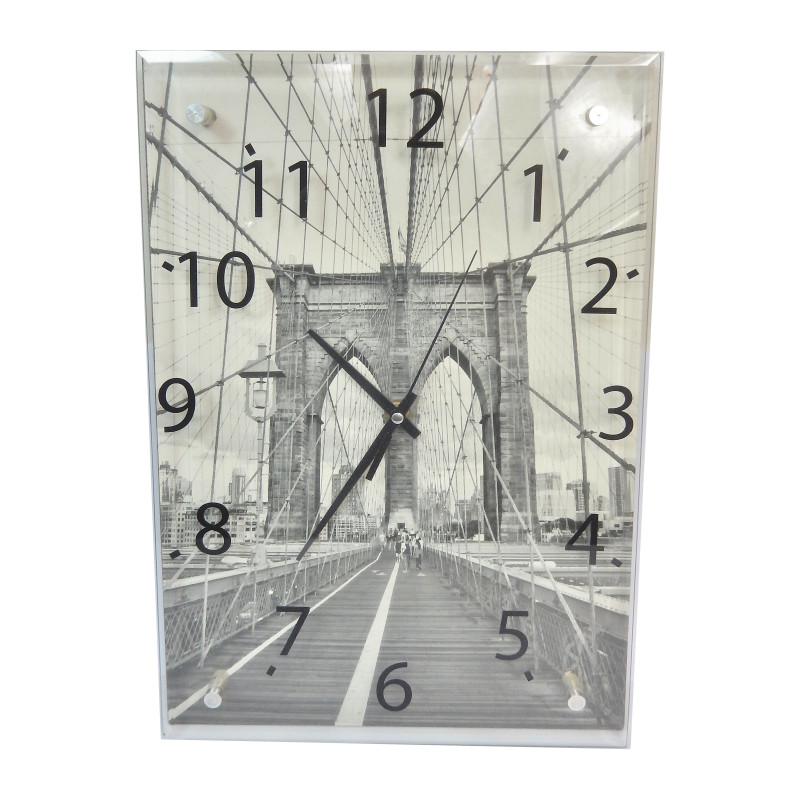 PENDULE HORLOGE MURALE QUARTZ PONT DE BROOKLYN