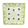 GRAND PLAT CARRE EN CERAMIQUE 36,3X36,3CM DECOR IRIS