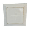 GRAND PLAT CARRE EN CERAMIQUE 36,3X36,3CM DECOR IRIS