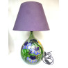 SUPERBE LAMPE DAME JEANNE DECOR FLEURS CAZANOVA