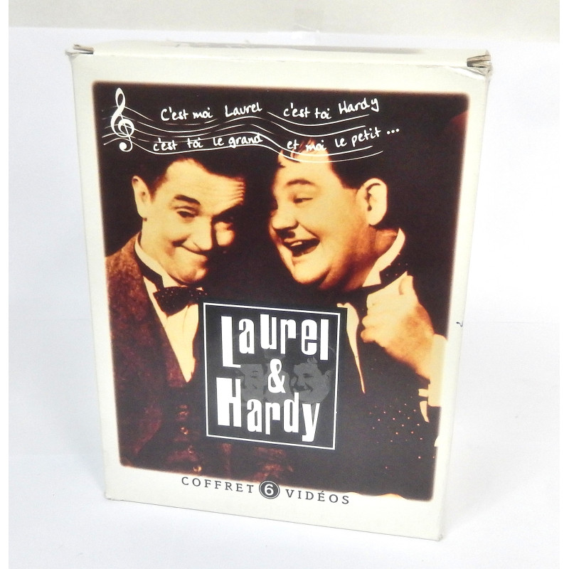 COFFRET 6 CASSETTES VHS LAUREL ET HARDY