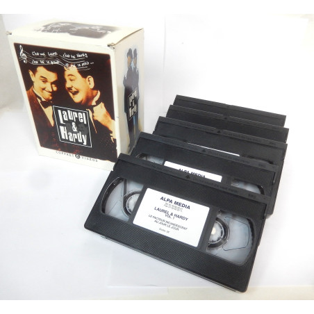 COFFRET 6 CASSETTES VHS LAUREL ET HARDY