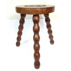 PETIT TABOURET TRIPODE BOIS...