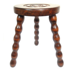 PETIT TABOURET TRIPODE BOIS...