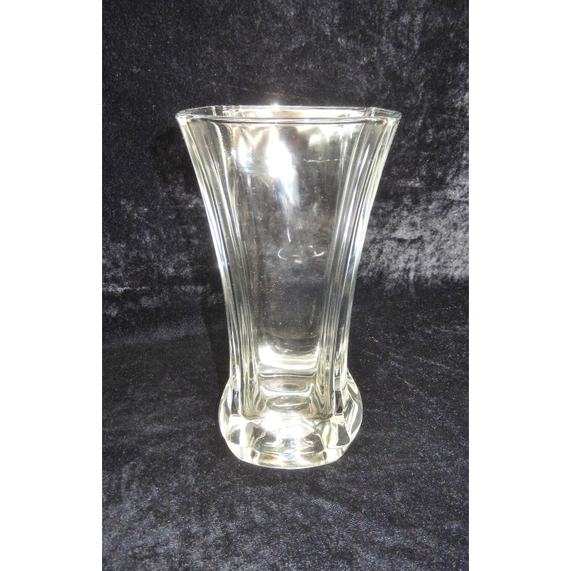 GRAND VASE EN VERRE TRANSPARENT HAUTEUR 24,7 CM