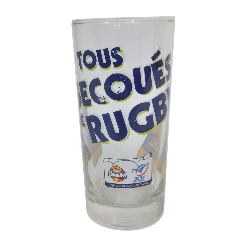 LOT 6 VERRES ORANGINA RUGBY TUBE