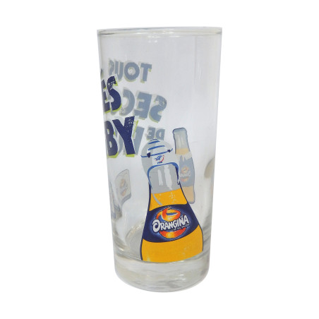 LOT 6 VERRES ORANGINA RUGBY TUBE