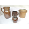 LOT 3 POTS ET 1 PICHET EN GRES ANCIEN