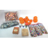 LOT DECOS DE TABLES PAILLETTES, BOULES, PINCES, ...