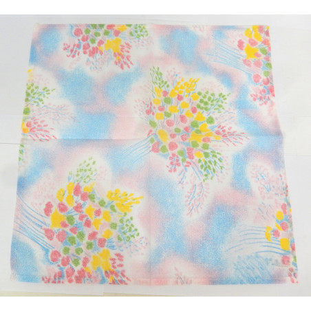 LOT 12 SERVIETTES BOUQUET DE FLEURS CELON 40 X 40 CM