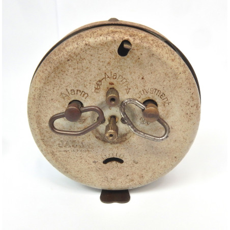 ANCIEN REVEIL MECANIQUE JAZ GYNIC ANNEE 1957 GRIS