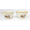 LOT 2 PETITS BOLS ANCIENS LES GLANEUSES ET L'ANGELUS PORCELAINE