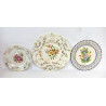 LOT 3 ASSIETTES DE DECORATION ANCIENNES