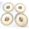 LOT 10 ASSIETTES MOULIN DES LOUPS ORCHIES DECOR ROMANTIQUE Ø19CM