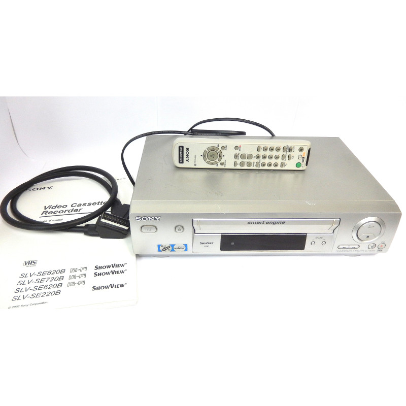 MAGNETOSCOPE VHS 4 TETES SONY SLV-SE220 AVEC TELECOMMANDE