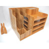 ORGANISEUR DE BUREAU GRAND MODELE DECOR BOIS