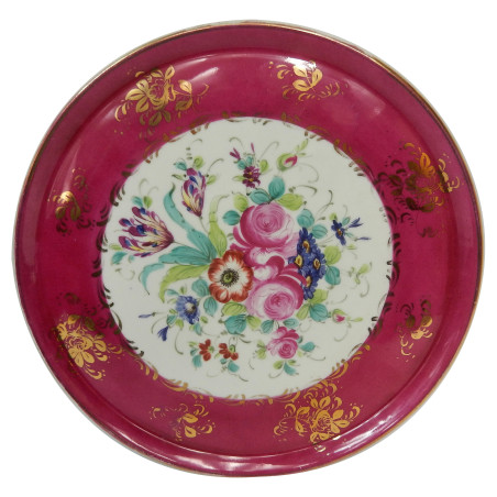 SOUPIERE SUR PLAT Ø32,8CM PORCELAINE DE SEVRES