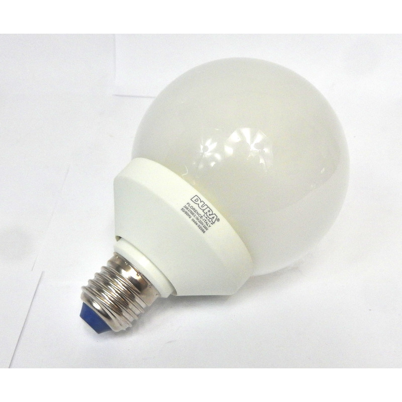 AMPOULE FLUOCOMPACTE FORME BOULE 24W E27 2700K DURA LAMP