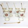 6 MAZAGRANS PORCELAINE DECOR ROMANTIQUE CERNET LIMOGES