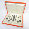 COFFRET SERVICE A THE 6 CUILLERES + PINCE A SUCRE ALGERIE