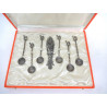 COFFRET SERVICE A THE 6 CUILLERES + PINCE A SUCRE ALGERIE