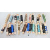 LOT 14 BOBINES CORDONNET DE SOIE GUTERMANN + 13 FONDS DE BOBINES
