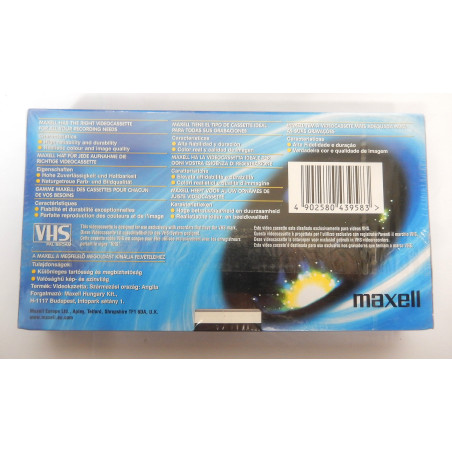 LOT 2 CASSETTES VIDEO VHS VIERGES MAXELL M 240 4 HEURES