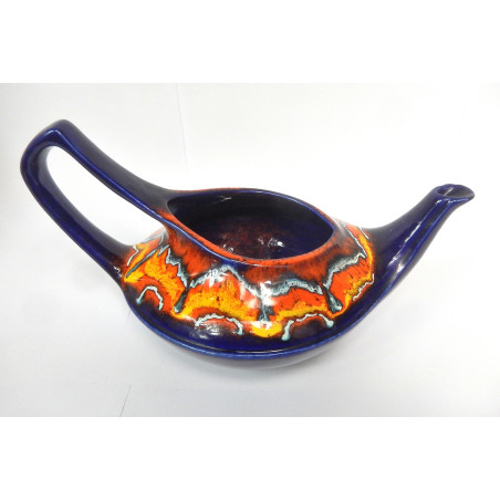 THEIERE DECORATIVE CERAMIQUE BERTONCELLO ? ANNEES 70