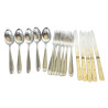LOT 17 COUVERTS INOX ANCIENS