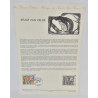 LOT 2 FICHES TIMBRES 1ER JOUR PEINTRES