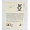 LOT 4 FICHES TIMBRES 1ER JOUR PERSONNAGES CELEBRES