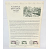 LOT 4 FICHES TIMBRES 1ER JOUR PERSONNAGES CELEBRES