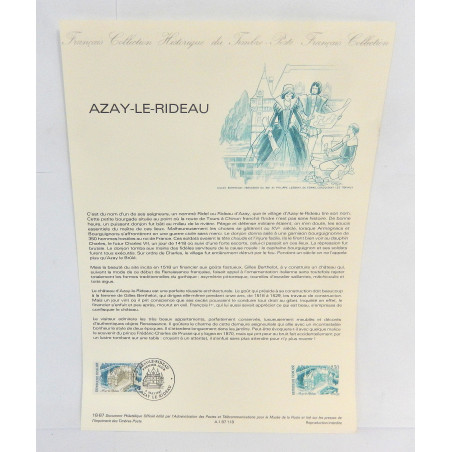LOT 4 FICHES TIMBRES 1ER JOUR LIEUX