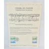 LOT 4 FICHES TIMBRES 1ER JOUR EUROPE