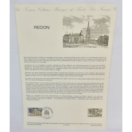LOT 4 FICHES TIMBRES 1ER JOUR LIEUX