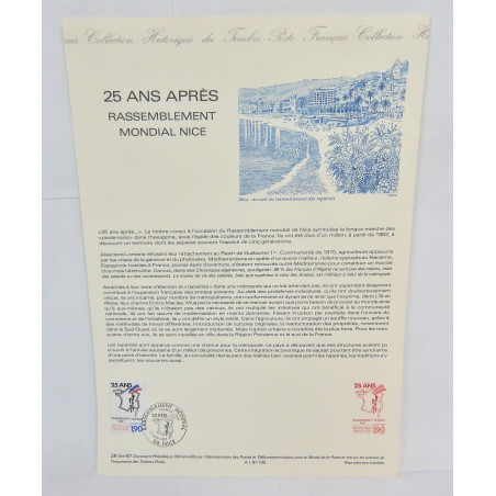 LOT 5 FICHES TIMBRES 1ER JOUR LIEUX