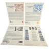 LOT 4 FICHES TIMBRES 1ER JOUR THEMES DIVERS