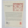 LOT 4 FICHES TIMBRES 1ER JOUR THEMES DIVERS