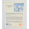 LOT 4 FICHES TIMBRES 1ER JOUR THEMES DIVERS