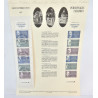 LOT 4 FICHES TIMBRES 1ER JOUR THEMES DIVERS