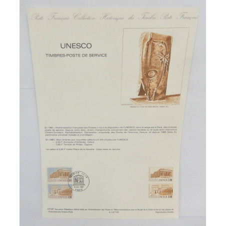 LOT 4 FICHES TIMBRES 1ER JOUR THEMES DIVERS