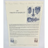 LOT 4 FICHES TIMBRES 1ER JOUR THEMES DIVERS