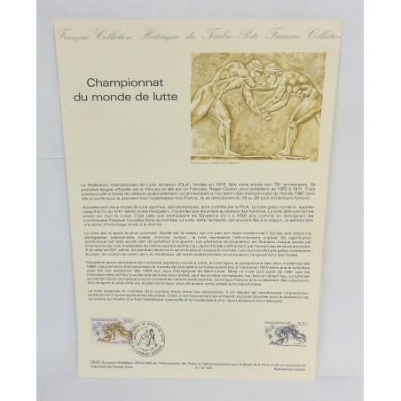 LOT 3 FICHES TIMBRES 1ER JOUR THEMES DIVERS