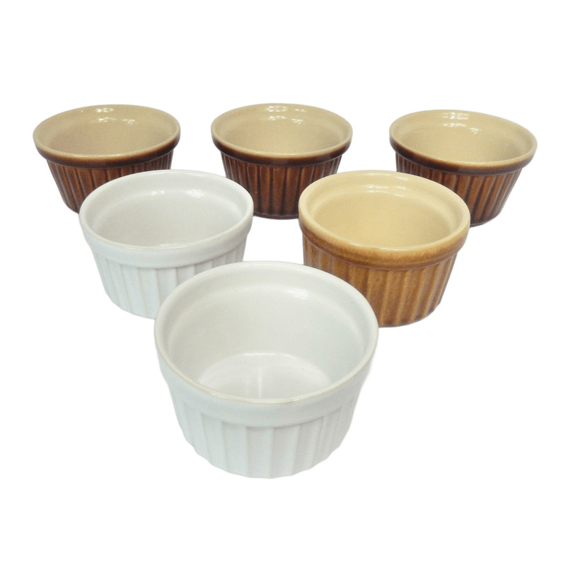 LOT DE 6 RAMEQUINS EN CERAMIQUE CULINAIRE