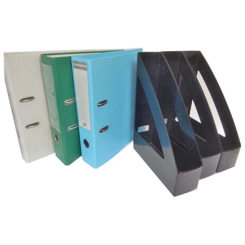 LOT BUREAU 3 CLASSEURS ET 3 RANGE DOCUMENTS