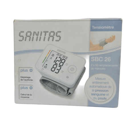 TENSIOMETRE AUTOMATIQUE DE POIGNET SANITAS SBC 26