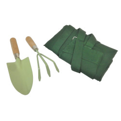 LOT JARDIN TABLIER + PELLE...