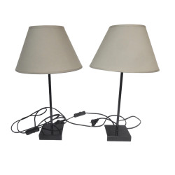LOT DE 2 LAMPES DE CHEVET...