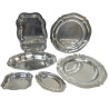 LOT PLATS EN ACIER INOX 6 PIECES