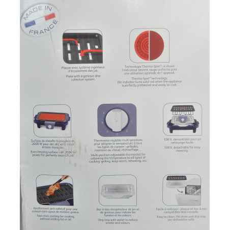 TEFAL EASYGRILL BARBECUE DE TABLE ELECTRIQUE INTERIEUR EXTERIEUR